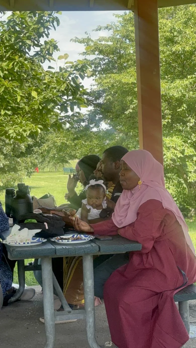 Families Sharing a Meal