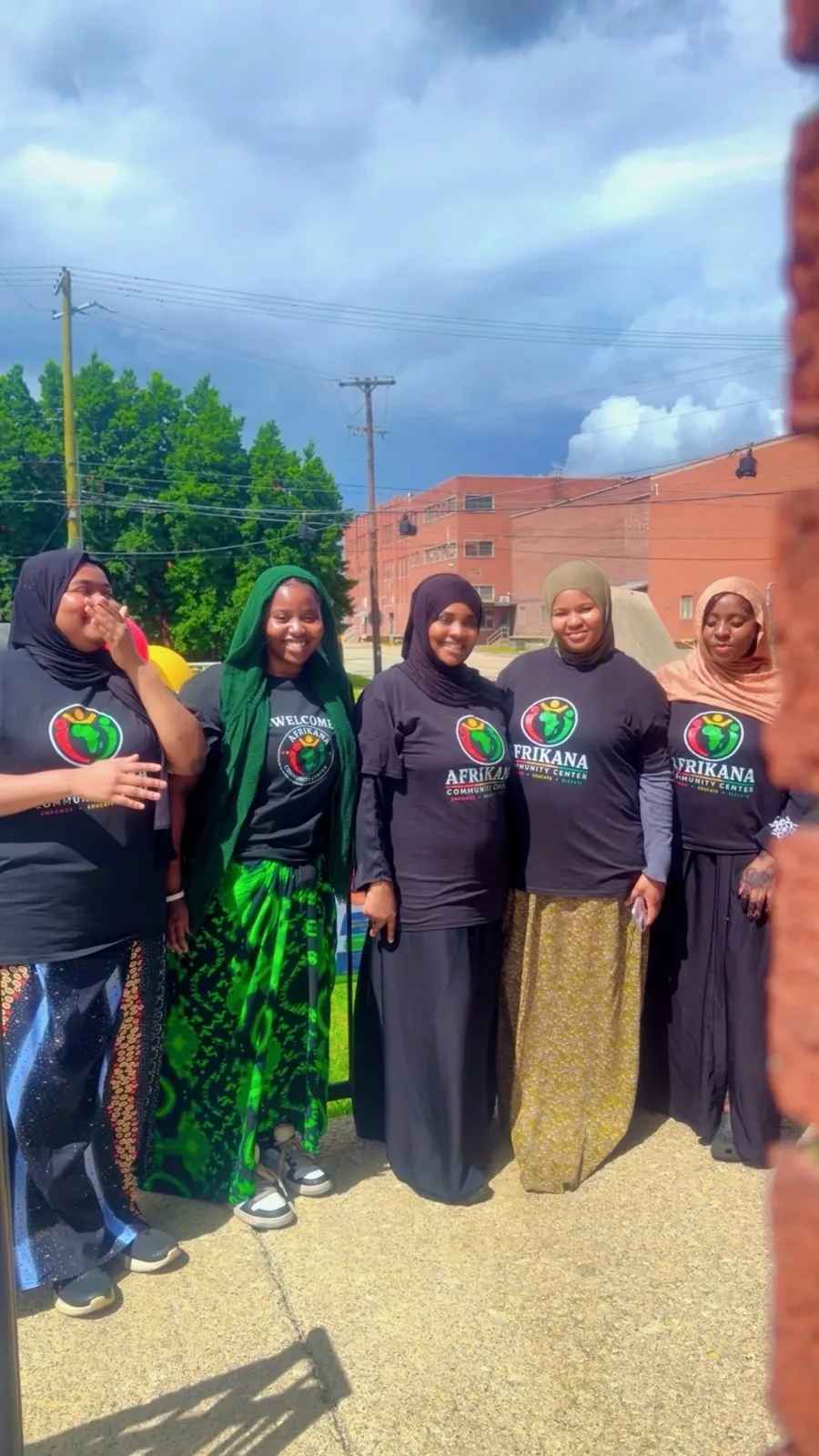 Women volunteers and community members supporting Afrikana's 2026 activities.